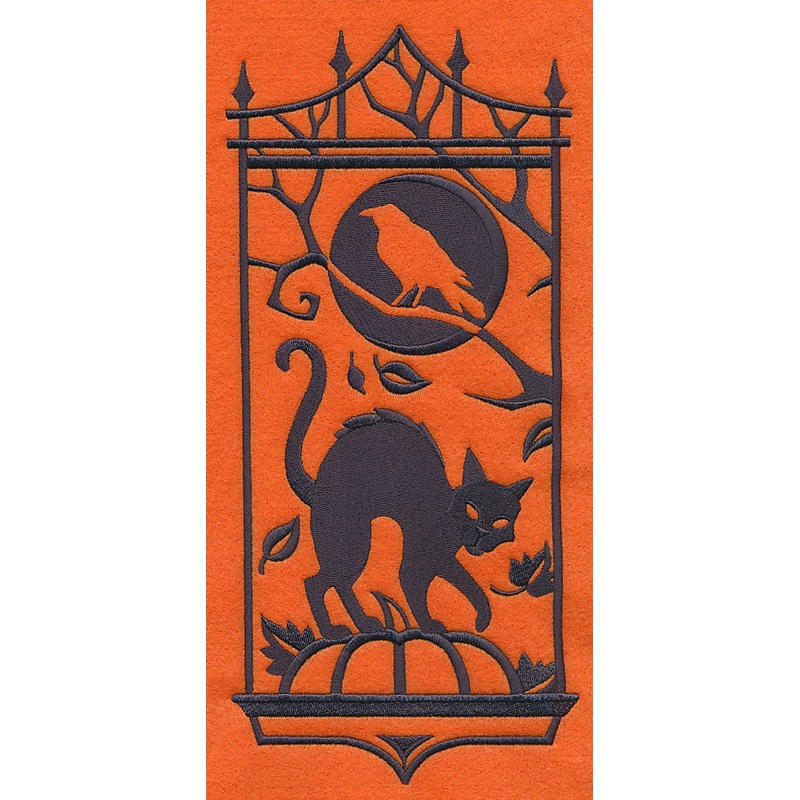 Black Cat Silhouette Panel|11.75″ x 5.38″ / 298.38mm x 136.68mm|9.4″ x 4.3″ / 238.69mm x 109.33mm|7.83″ x 3.59″ / 198.91mm x 91.11mm|6.86″ x 3.14″ / 174.17mm x 79.78mm|All Sizes
