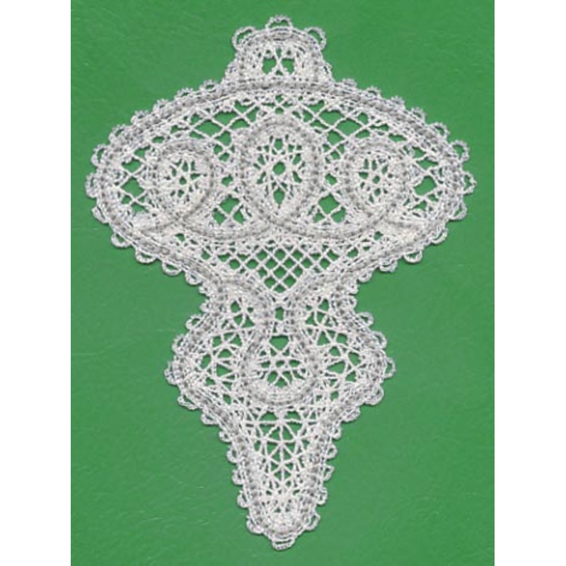 Antique Christmas Ornament (Battenburg Lace)