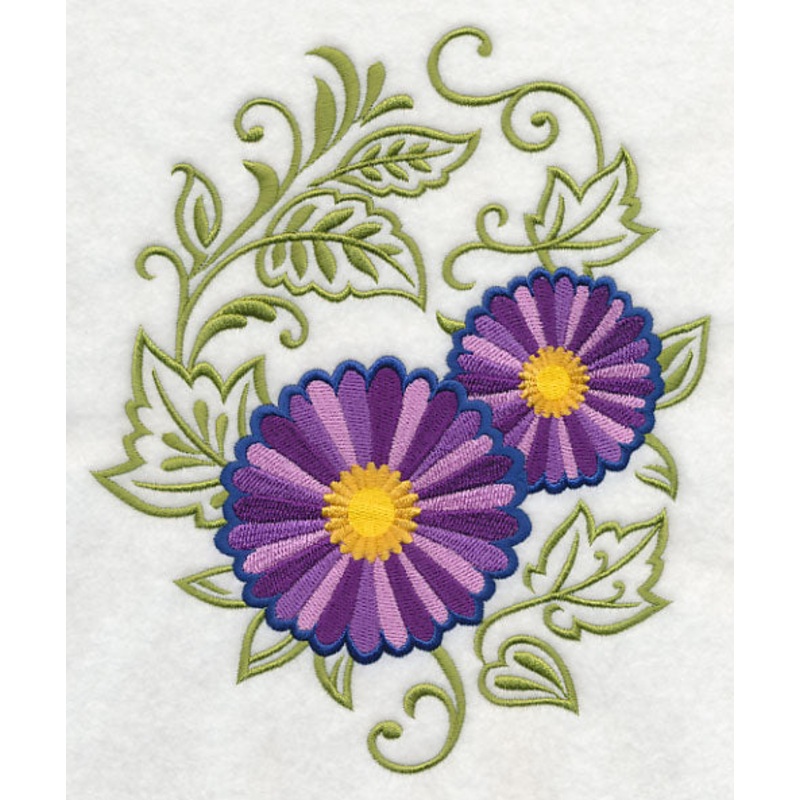 Asters Echo in Bloom|7.8″ x 6.48″ / 198.19mm x 164.52mm|7.01″ x 5.82″ / 178.12mm x 147.85mm|5.86″ x 4.86″ / 148.72mm x 123.46mm|3.9″ x 3.23″ / 98.95mm x 82.14mm|All Sizes