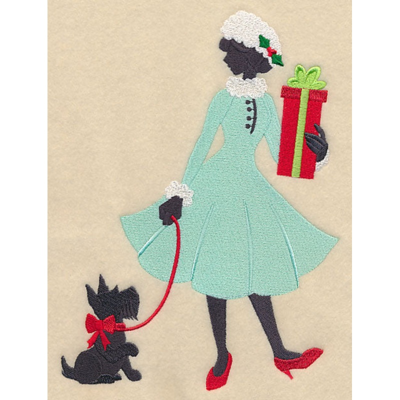 Fa La La Fashionista with Dog|8.35″ x 6.24″ / 212.02mm x 158.39mm|7.32″ x 5.46″ / 185.8mm x 138.73mm|6.56″ x 4.9″ / 166.73mm x 124.47mm|5.87″ x 4.38″ / 148.99mm x 111.37mm|All Sizes