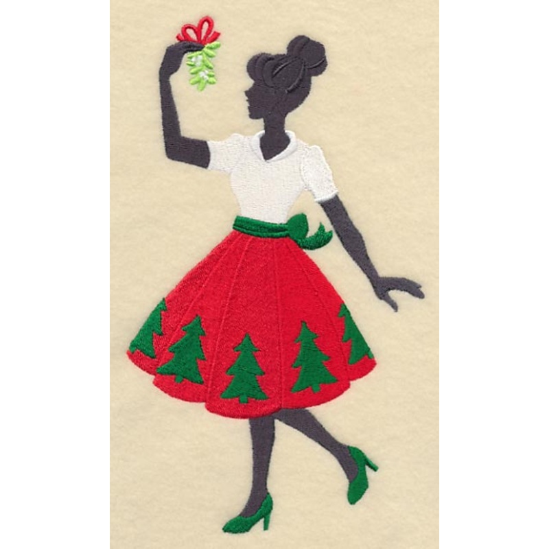 Fa La La Fashionista with Mistletoe