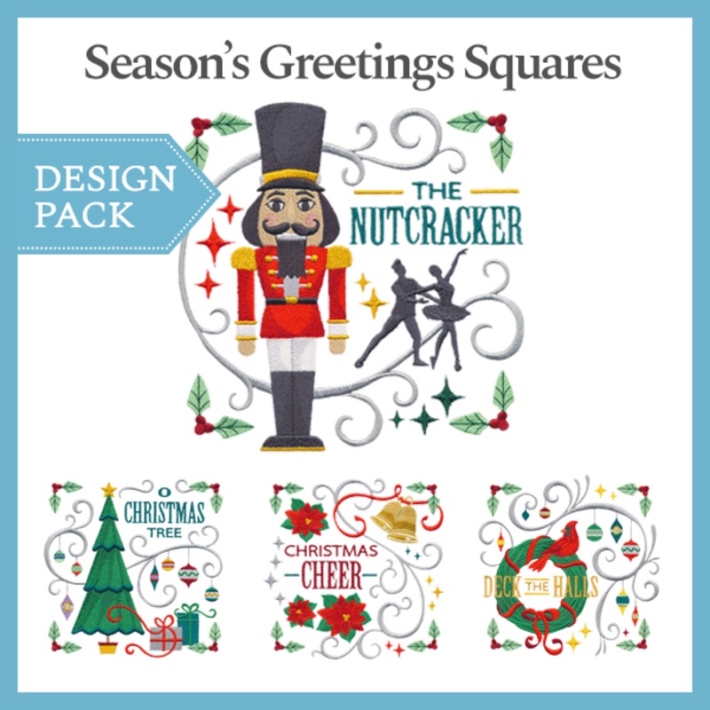A Season’s Greetings Squares Design Pack