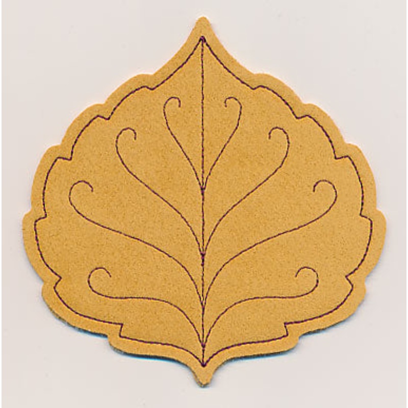 Birch Leaf Coaster (In-the-Hoop)