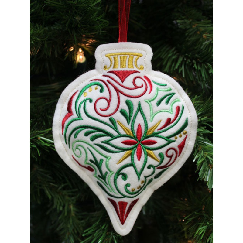 Christmas Filigree Antique Ornament (In-the-Hoop)