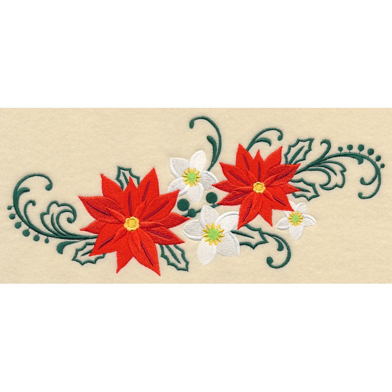 Christmas Floral Filigree Spray