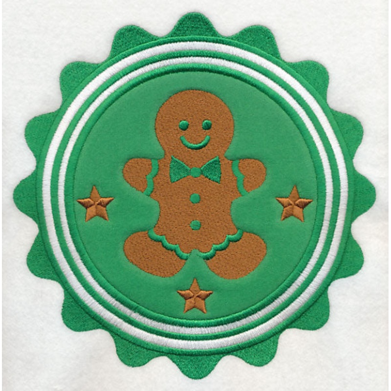 Christmas Gingerbread Stamp (Applique)