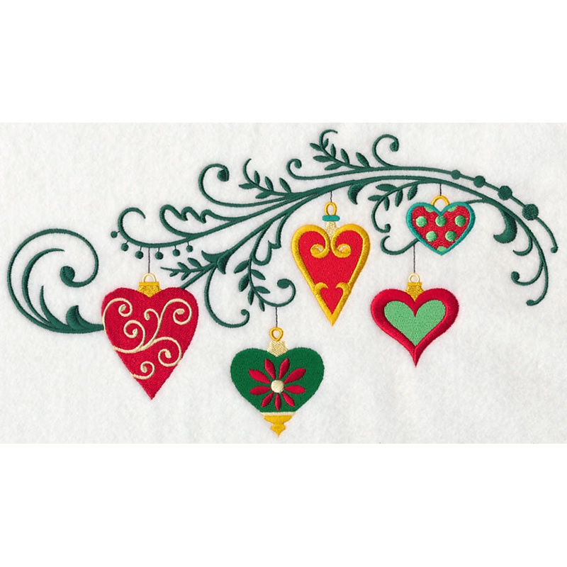Christmas Heart Filigree Spray