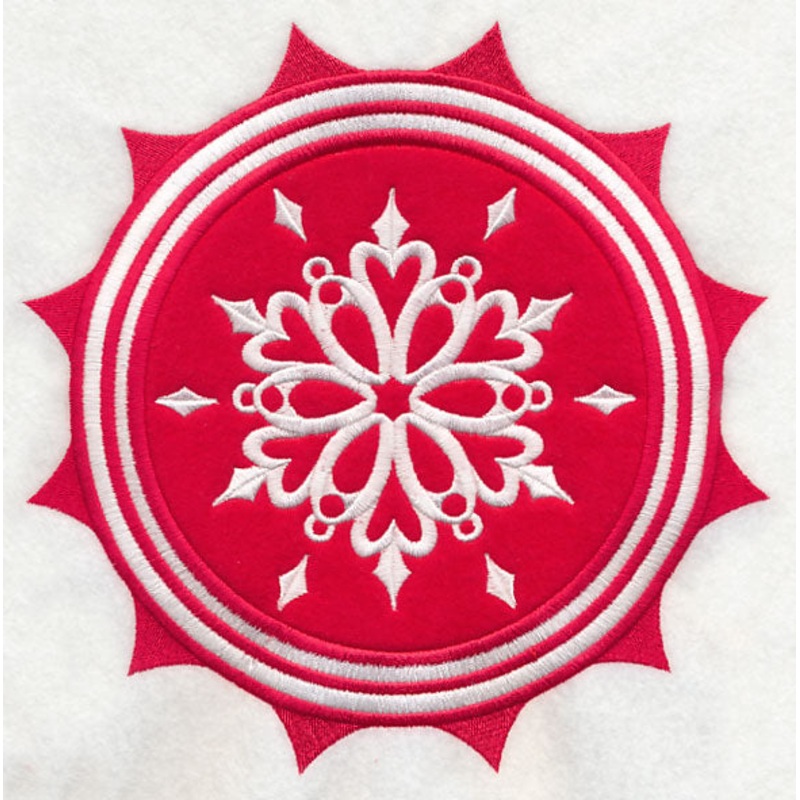 Christmas Snowflake Stamp (Applique)