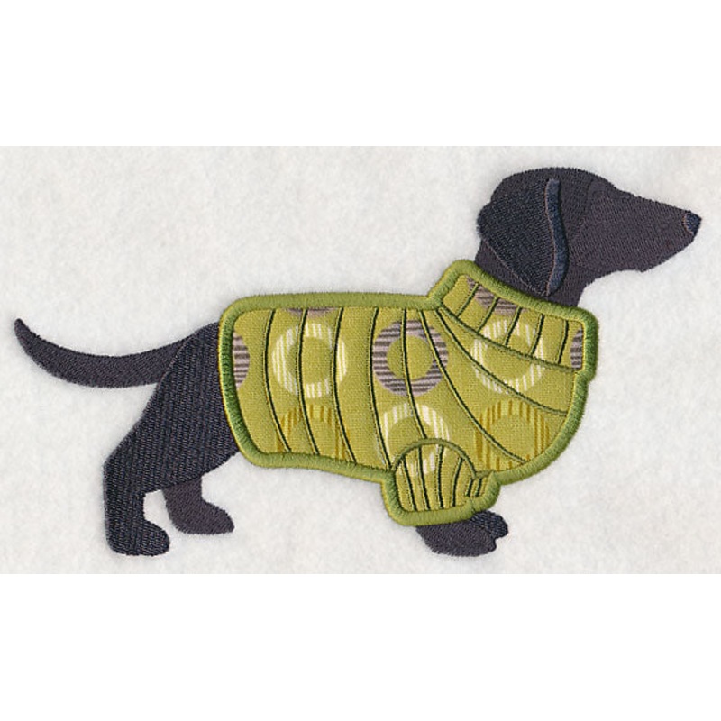 Dachshund in Sweater (Applique)