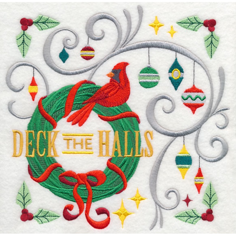 Deck the Halls Square|7.77″ x 7.81″ / 197.46mm x 198.37mm|6.83″ x 6.86″ / 173.44mm x 174.26mm|5.82″ x 5.85″ / 147.8mm x 148.53mm|4.84″ x 4.86″ / 122.88mm x 123.52mm|All Sizes