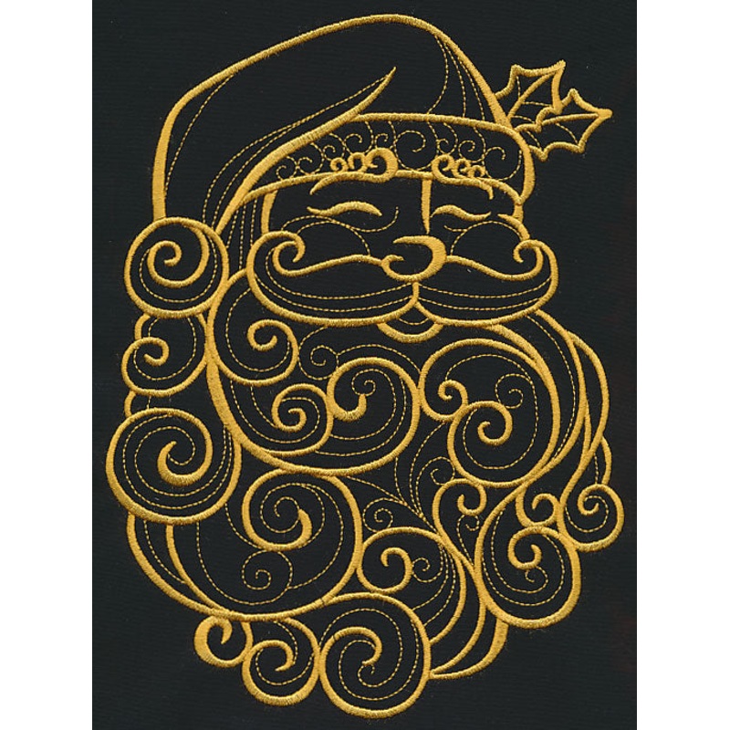 Filigree Santa Claus (Goldwork)