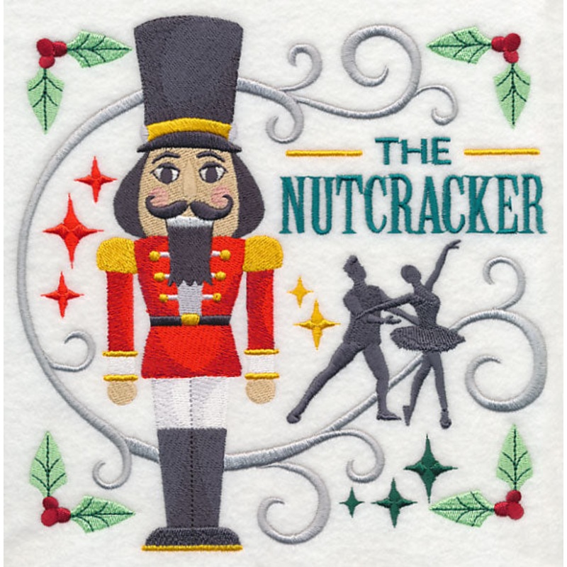 The Nutcracker Square|7.79″ x 7.82″ / 197.88mm x 198.61mm|6.84″ x 6.87″ / 173.83mm x 174.48mm|5.85″ x 5.87″ / 148.52mm x 149.08mm|4.89″ x 4.87″ / 124.32mm x 123.68mm|All Sizes