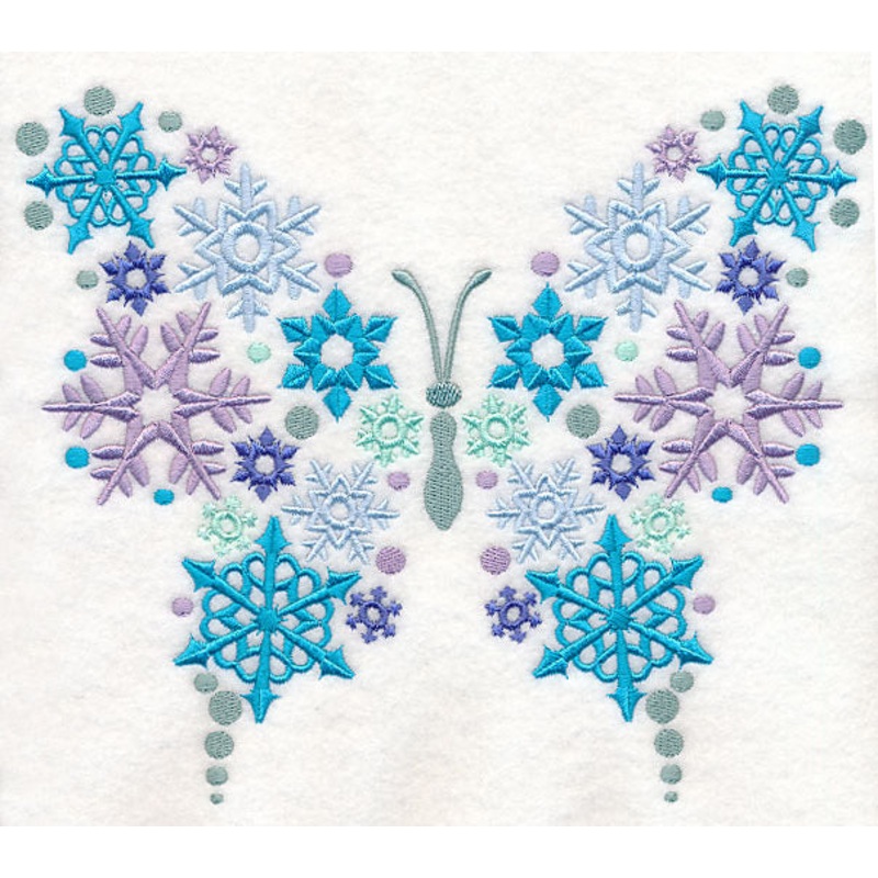 Butterfly of Snowflakes|6.89″ x 8.26″ / 175.02mm x 209.72mm|6.2″ x 7.42″ / 157.51mm x 188.45mm|5.6″ x 6.71″ / 142.26mm x 170.54mm|4.85″ x 5.82″ / 123.2mm x 147.76mm|All Sizes