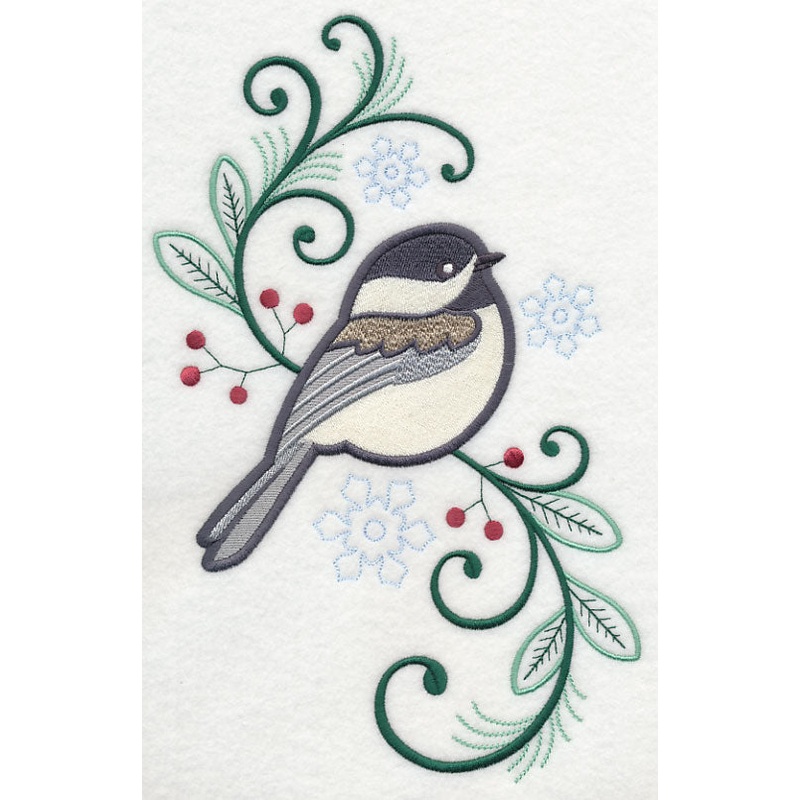 Elegant Chickadee Spray|10.93″ x 6.62″ / 277.56mm x 168.27mm|9.33″ x 5.65″ / 236.92mm x 143.62mm|7.72″ x 4.68″ / 196.15mm x 118.96mm|6.85″ x 4.16″ / 174.05mm x 105.6mm|All Sizes
