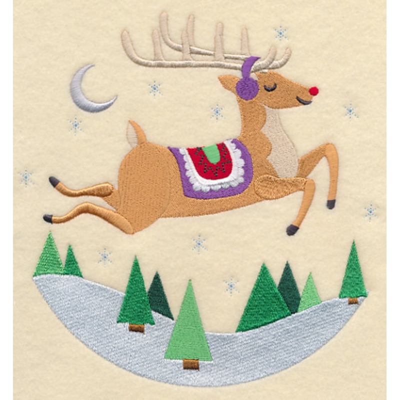 Frolicking Rudolph Scene|7.6″ x 7.36″ / 192.95mm x 187.06mm|6.72″ x 6.52″ / 170.77mm x 165.54mm|5.72″ x 5.55″ / 145.36mm x 140.88mm|4.73″ x 4.58″ / 120.17mm x 116.43mm|3.77″ x 3.65″ / 95.79mm x 92.79mm|All Sizes