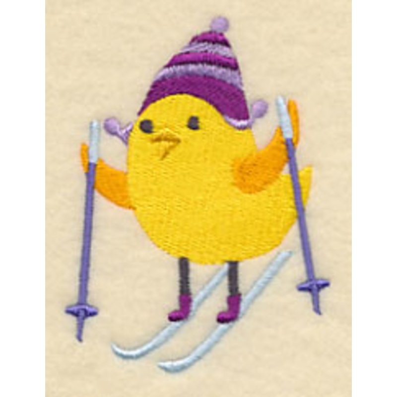 Frosty Feathers Bird 2|3″ x 2.27″ / 76.25mm x 57.63mm|2.13″ x 1.61″ / 54.12mm x 40.88mm|All Sizes