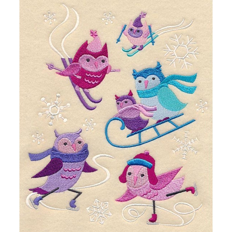 Frosty Owls|8.49″ x 6.9″ / 215.61mm x 175.26mm|7.81″ x 6.35″ / 198.33mm x 161.24mm|7.2″ x 5.85″ / 182.83mm x 148.65mm|5.99″ x 4.87″ / 152.05mm x 123.61mm|All Sizes