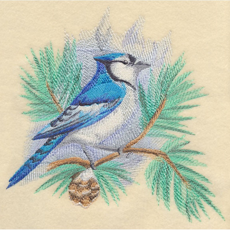 Blue Jay in Watercolor|7.56″ x 7.78″ / 192mm x 197.56mm|6.92″ x 6.9″ / 175.81mm x 175.38mm|5.92″ x 5.83″ / 150.31mm x 148.13mm|4.97″ x 4.86″ / 126.17mm x 123.43mm|All Sizes