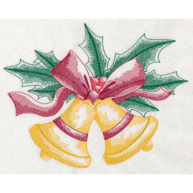 Christmas Bells and Holly (Toile)