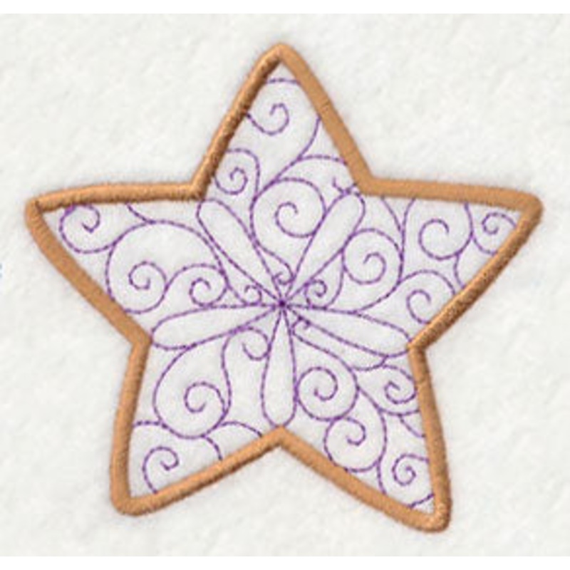 Christmas Cookie – Star|3.59″ x 3.6″ / 91.06mm x 91.38mm|2.54″ x 2.55″ / 64.51mm x 64.8mm|All Sizes