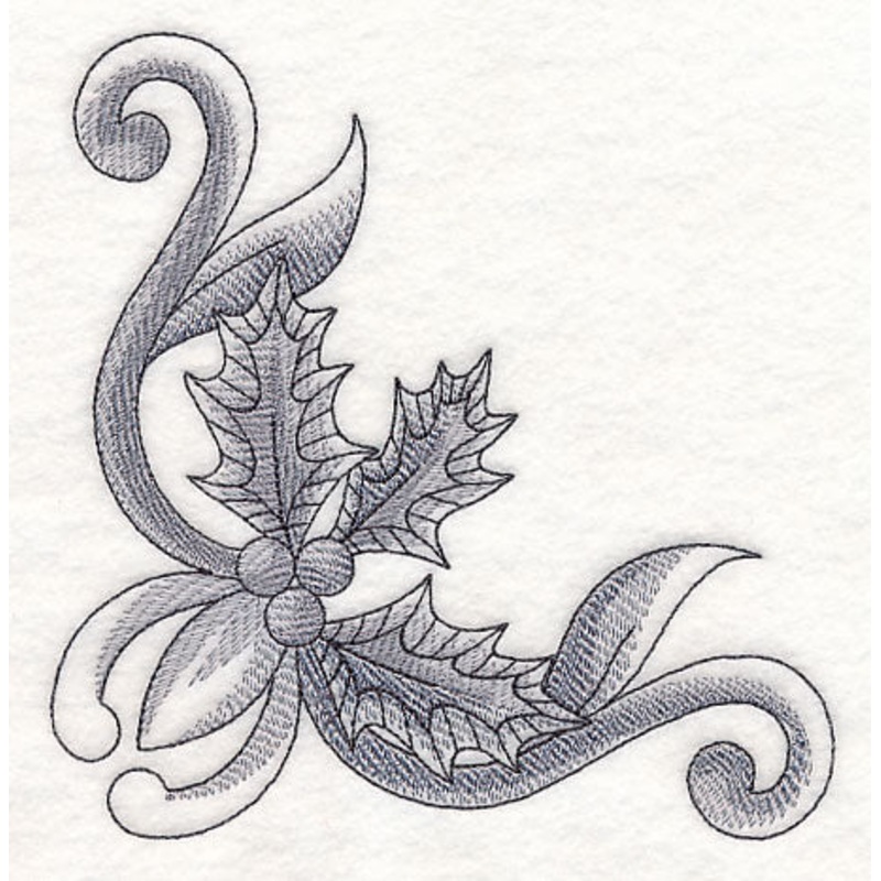 Classic Christmas Holly Corner