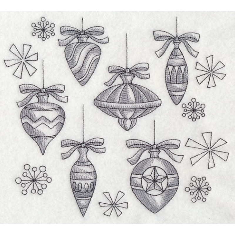 Classic Christmas Ornament Collage