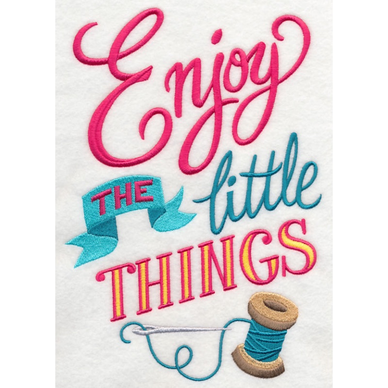 Enjoy the Little Things|9.93″ x 6.9″ / 252.25mm x 175.32mm|8.42″ x 5.85″ / 213.92mm x 148.65mm|7.66″ x 5.32″ / 194.49mm x 135.08mm|6.89″ x 4.78″ / 174.99mm x 121.45mm|3.86″ x 2.68″ / 98.11mm x 67.97mm|All Sizes