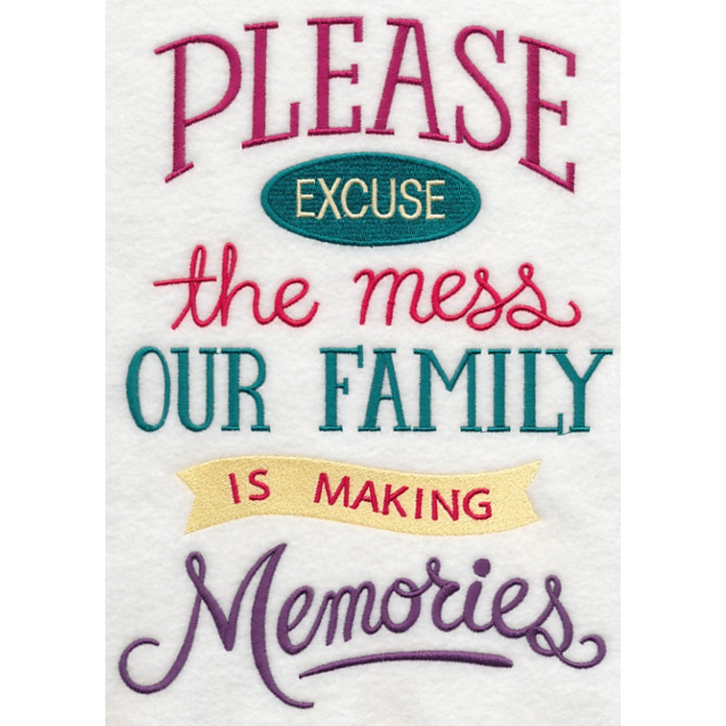 Excuse The Mess Memories|9.5″ x 6.85″ / 241.41mm x 173.99mm|7.82″ x 5.63″ / 198.52mm x 143.06mm|6.74″ x 4.86″ / 171.28mm x 123.43mm|3.87″ x 2.79″ / 98.3mm x 70.81mm|All Sizes