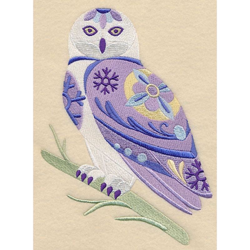 Flower Power Snowy Owl|7.71″ x 5.86″ / 195.83mm x 148.88mm|6.43″ x 4.89″ / 163.26mm x 124.08mm|3.89″ x 2.95″ / 98.81mm x 75.04mm|All Sizes