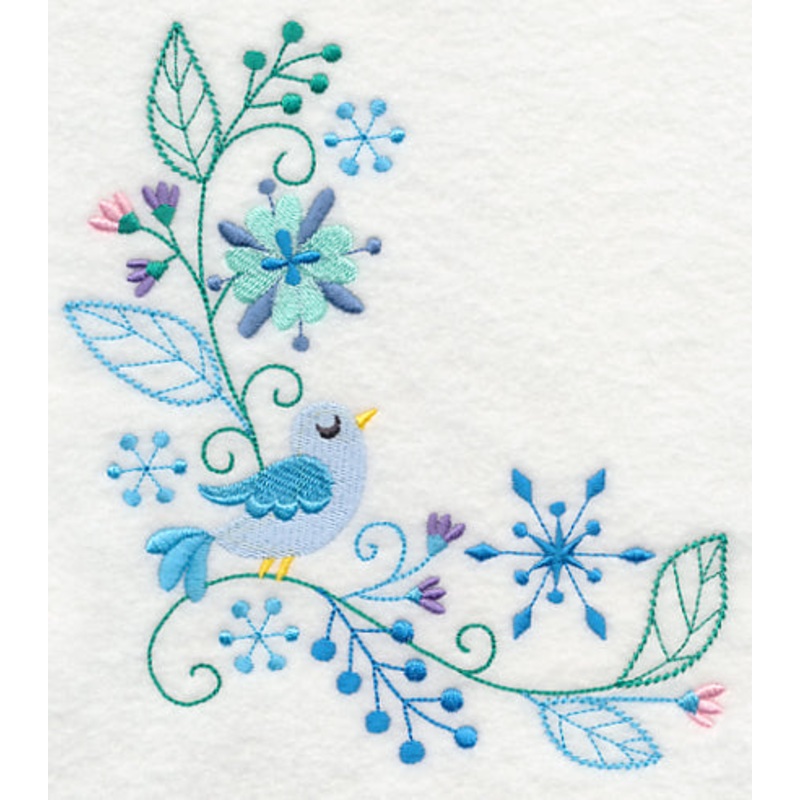 Frosty Foliage & Winter Bird Corner