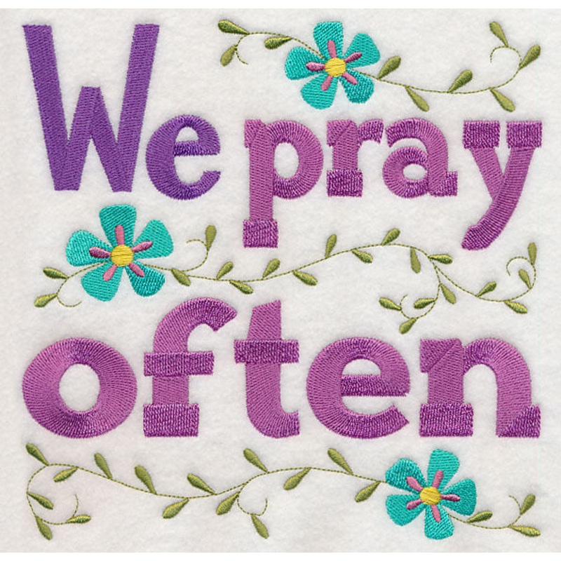We Pray Often|7.75″ x 7.79″ / 196.84mm x 197.89mm|6.89″ x 6.93″ / 175.06mm x 175.99mm|5.86″ x 5.88″ / 148.74mm x 149.47mm|4.86″ x 4.89″ / 123.51mm x 124.13mm|3.84″ x 3.85″ / 97.63mm x 97.8mm|All Sizes