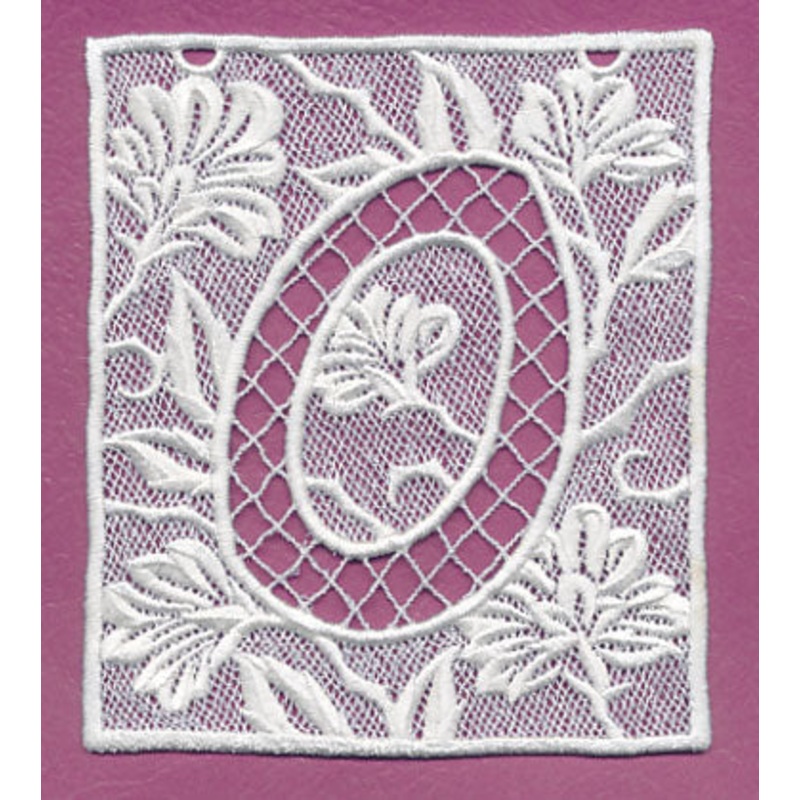 Bunting Letter O (Lace)|5.67″ x 4.87″ / 144.02mm x 123.7mm|3.9″ x 3.35″ / 99.06mm x 85.09mm|All Sizes