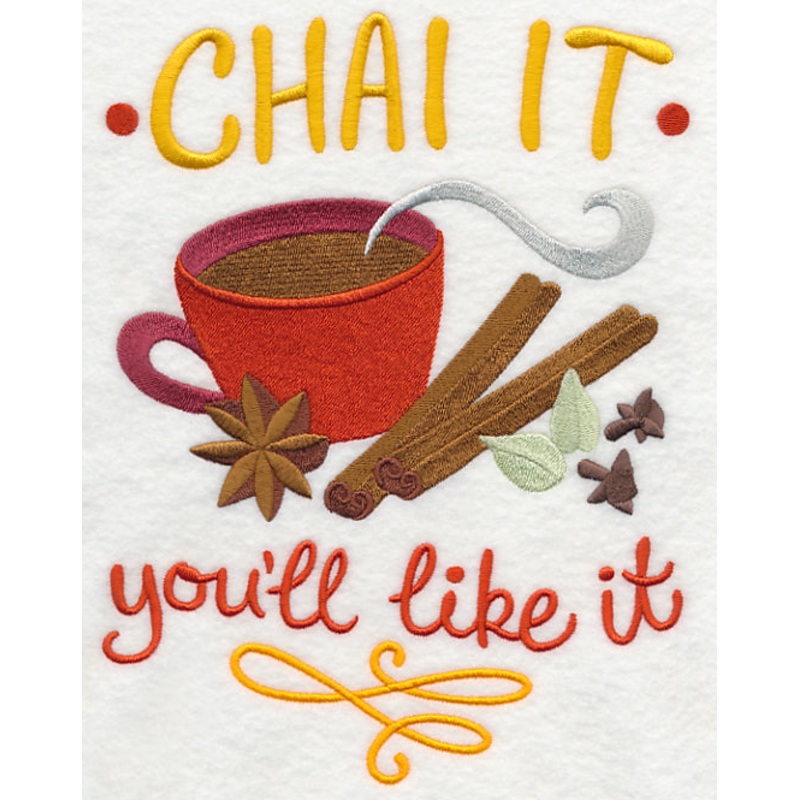 Chai It You’ll Like It|9.03″ x 6.85″ / 229.46mm x 174.03mm|7.73″ x 5.86″ / 196.31mm x 148.89mm|6.41″ x 4.86″ / 162.82mm x 123.48mm|3.87″ x 2.93″ / 98.4mm x 74.51mm|All Sizes