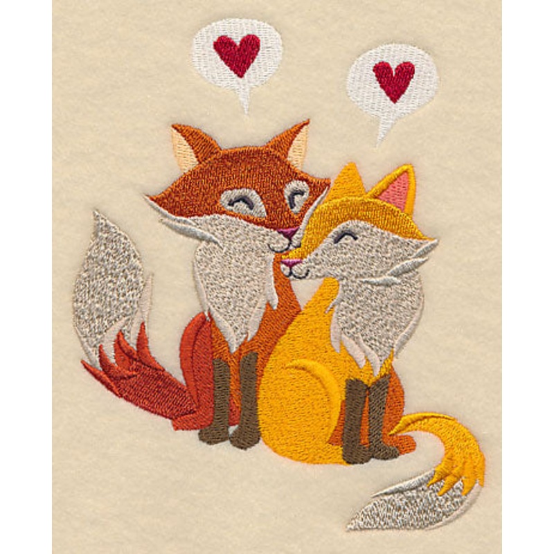Fox Sweethearts|6.02″ x 4.84″ / 152.79mm x 122.84mm|3.85″ x 3.1″ / 97.9mm x 78.73mm|All Sizes
