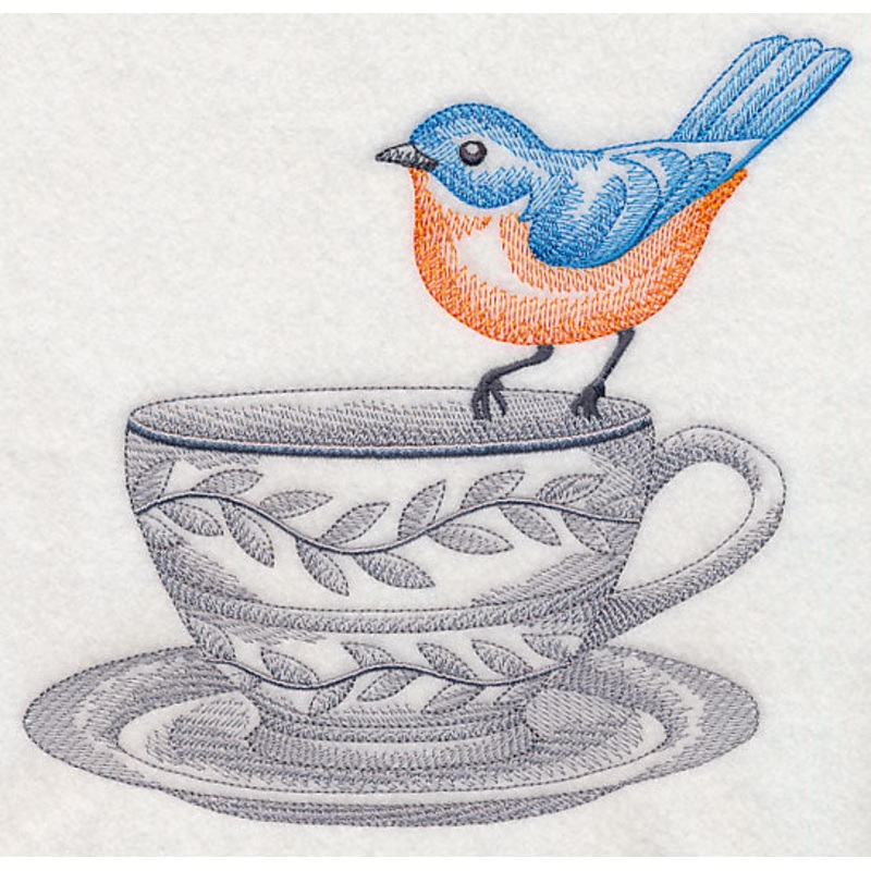 Tea Party Bluebird (Toile)|6.9″ x 7.31″ / 175.2mm x 185.63mm|5.85″ x 6.2″ / 148.57mm x 157.37mm|4.85″ x 5.13″ / 123.09mm x 130.39mm|3.63″ x 3.85″ / 92.31mm x 97.74mm|All Sizes