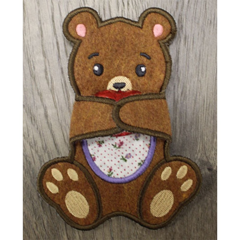 Teddy Bear Candy Hugger (In-the-Hoop)