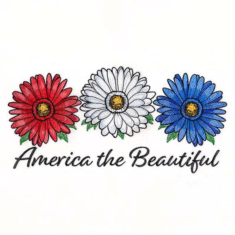 America the Beautiful Daisies|5.76″ x 11.75″ / 146.38mm x 298.34mm|4.6″ x 9.39″ / 116.9mm x 238.62mm|3.82″ x 7.81″ / 96.94mm x 198.32mm|3.36″ x 6.87″ / 85.3mm x 174.59mm|All Sizes