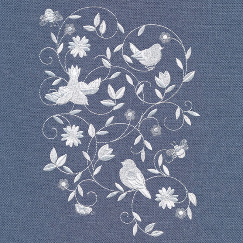 Birdies and Blooms Feature|9.8″ x 6.85″ / 248.92mm x 174.06mm|7.8″ x 5.46″ / 198.19mm x 138.57mm|6.85″ x 4.79″ / 174.07mm x 121.75mm|All Sizes