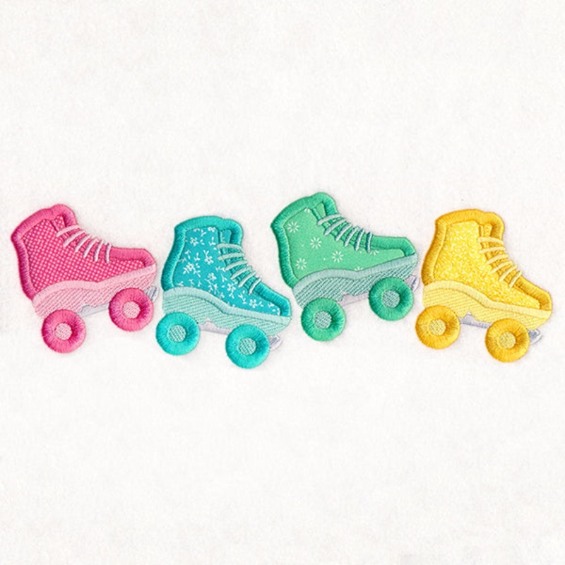 Cruisin’ Roller Skate Border (Applique)