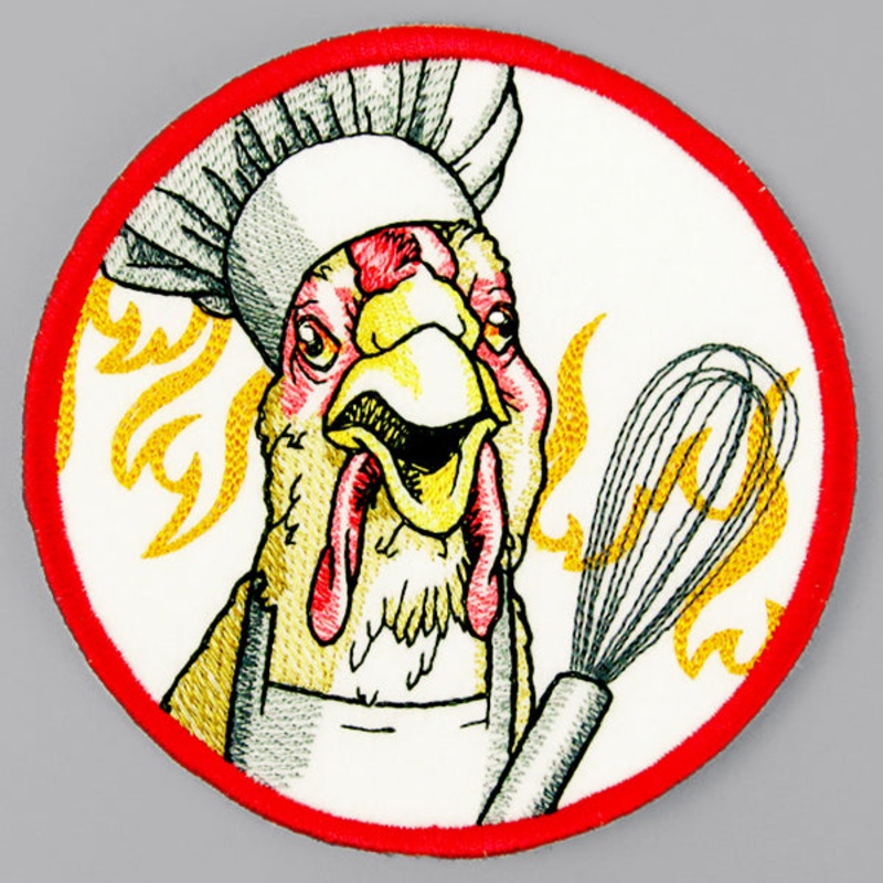 Currently Unsupervised Chicken Coaster (In-the-Hoop)