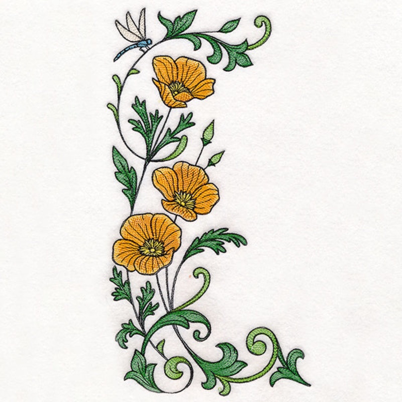 Dragonfly & Poppy Half Frame|11.75″ x 6.04″ / 298.43mm x 153.41mm|9.4″ x 4.83″ / 238.71mm x 122.73mm|7.8″ x 4.01″ / 198.03mm x 101.82mm|6.85″ x 3.52″ / 173.95mm x 89.43mm|All Sizes