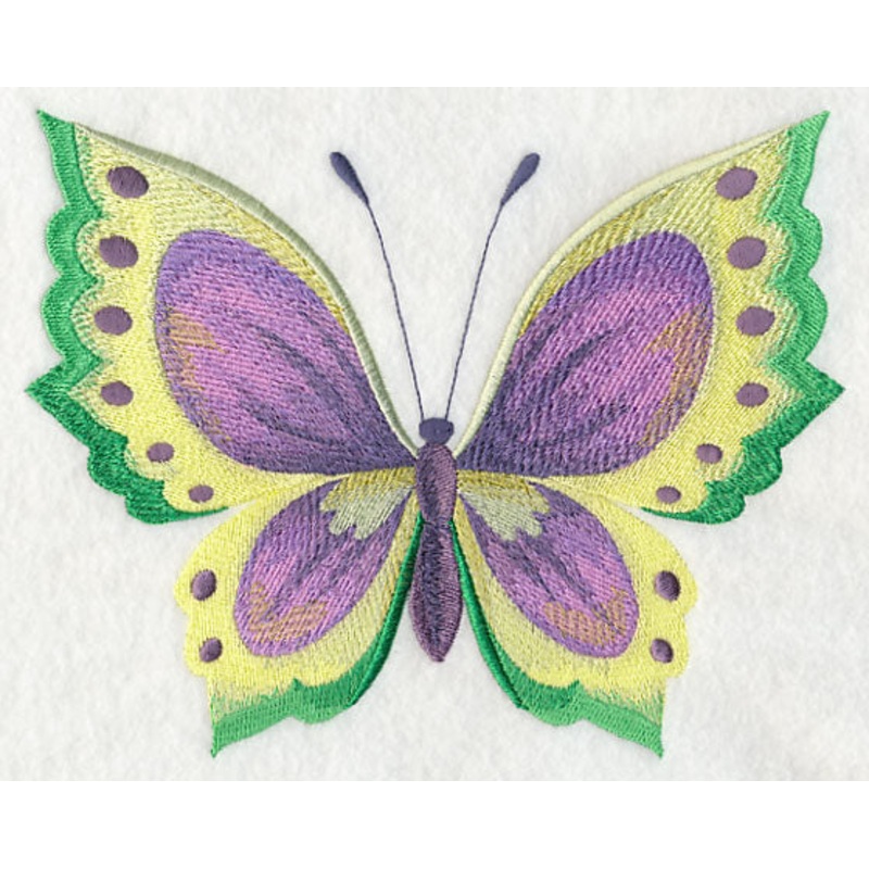 Violet Butterfly in Watercolor