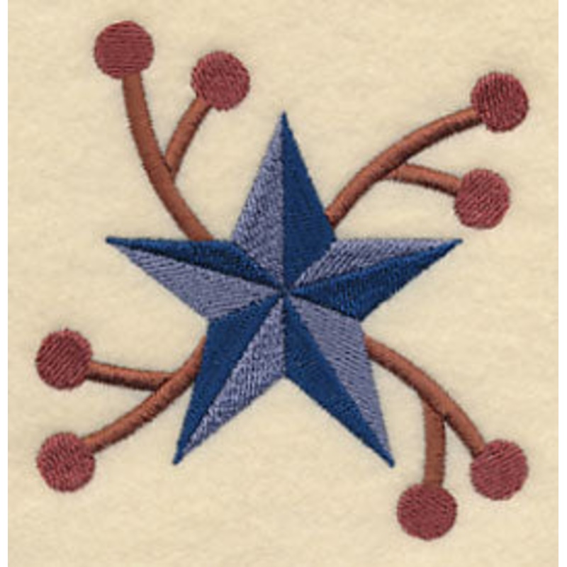 Barn Star|3.5″ x 3.36″ / 88.83mm x 85.46mm