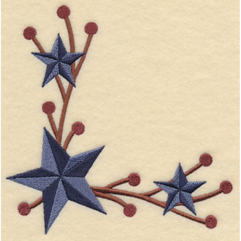 Barn Star Corner|5.82″ x 5.81″ / 147.73mm x 147.47mm|4.81″ x 4.8″ / 122.11mm x 121.85mm|3.9″ x 3.89″ / 98.95mm x 98.73mm|All Sizes