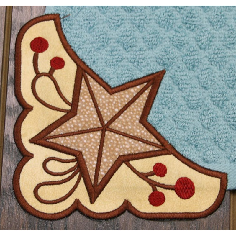 Barn Star Corner – Left (Edgy Applique)