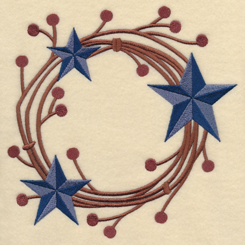 Barn Star Wreath|7.77″ x 7.79″ / 197.26mm x 197.83mm|6.87″ x 6.89″ / 174.55mm x 175.06mm|5.86″ x 5.88″ / 148.78mm x 149.23mm|4.84″ x 4.86″ / 122.98mm x 123.37mm|3.88″ x 3.89″ / 98.56mm x 98.84mm|All Sizes