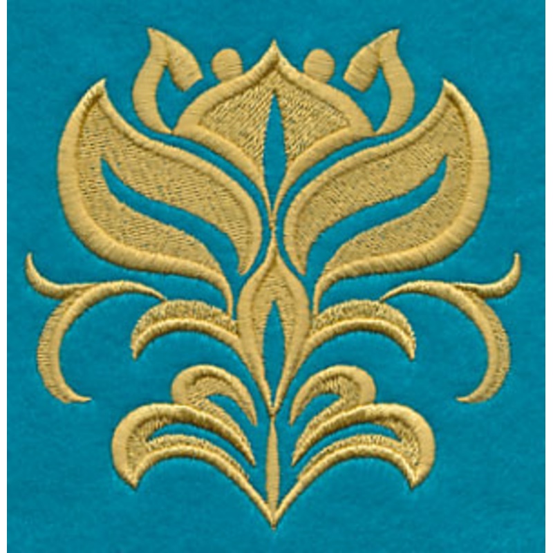 Blooming Baroque Flower|3.88″ x 3.87″ / 98.53mm x 98.34mm