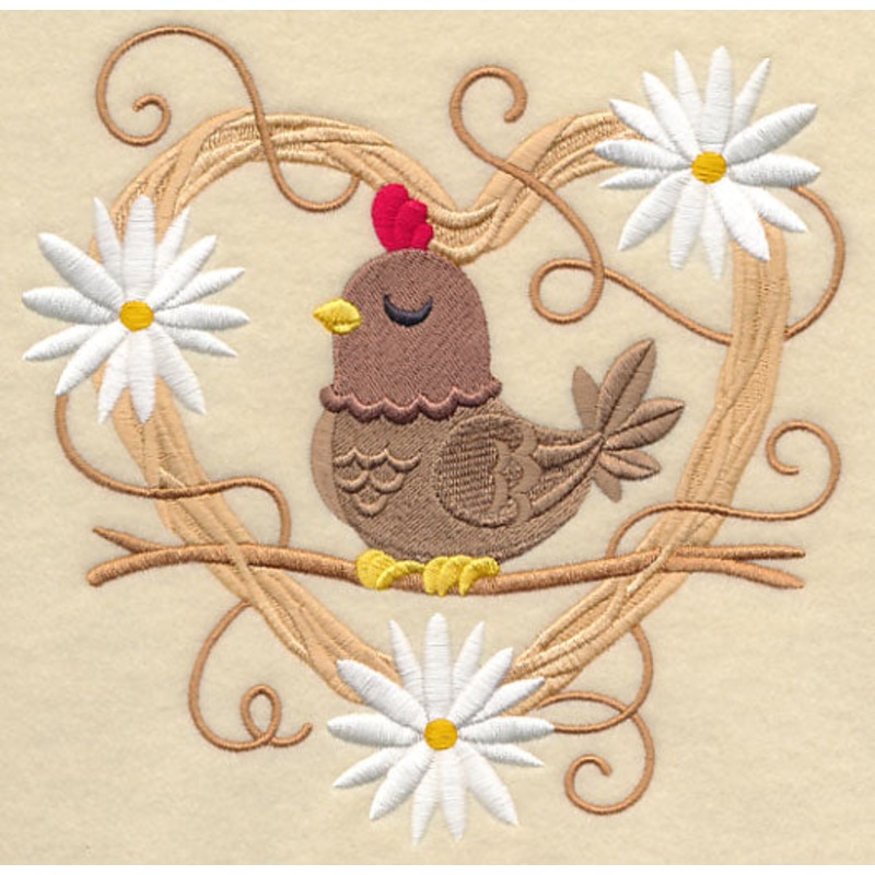 Chicken Love Nest – Hen|6.9″ x 7.02″ / 175.24mm x 178.2mm|5.86″ x 5.96″ / 148.83mm x 151.36mm|4.86″ x 4.94″ / 123.43mm x 125.54mm|3.8″ x 3.86″ / 96.49mm x 98.15mm|All Sizes