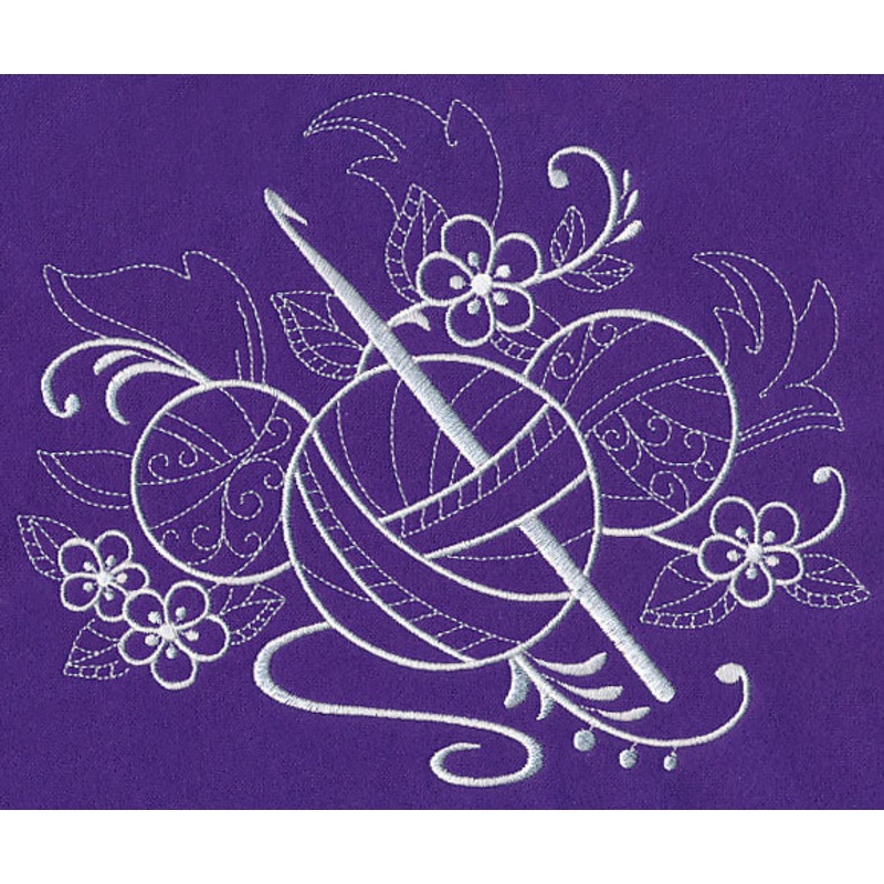 Crafty Crochet Hook (Whitework)