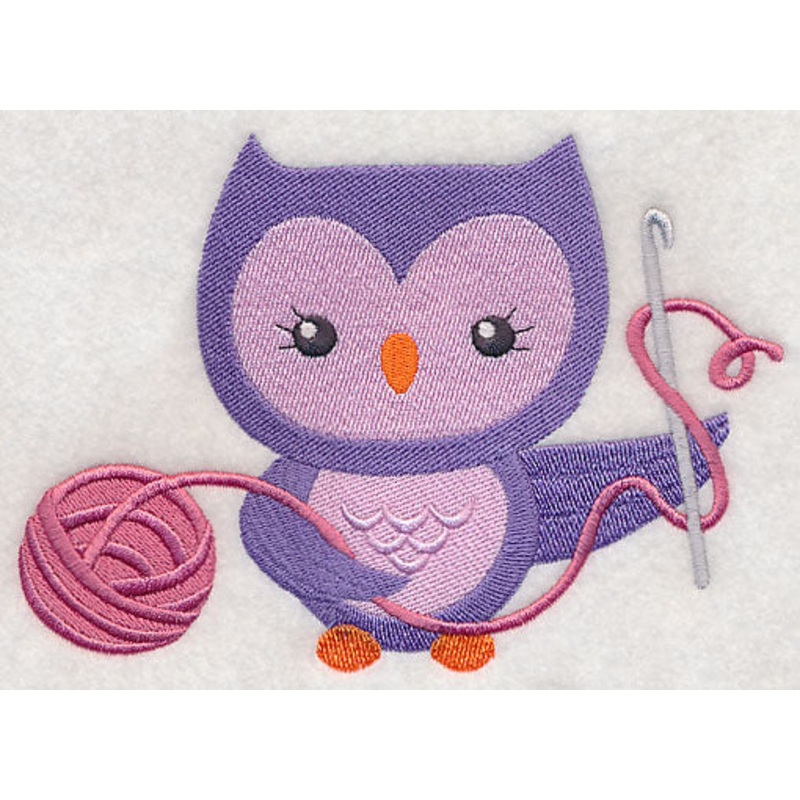 Crafty Owl – Crocheting|4.82″ x 6.88″ / 122.53mm x 174.84mm|2.71″ x 3.86″ / 68.71mm x 97.94mm|All Sizes